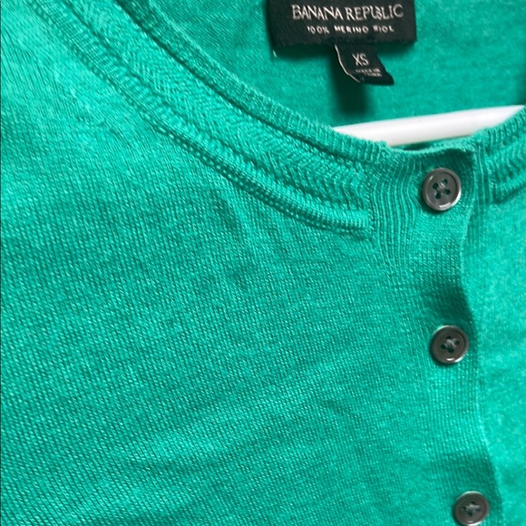 Banana Republic Green Women's Cardigan, 100% wool - Picture 5 of 6